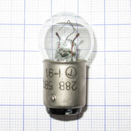 Фото товара Лампа накаливания самолетная СМ 28-5-1