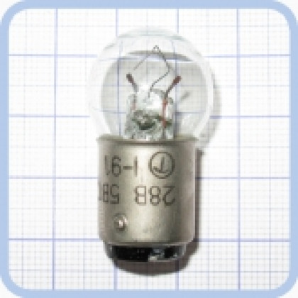 Фото товара Лампа накаливания самолетная СМ 28-5-1