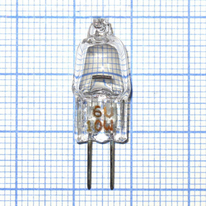 Лампа Philips 6605 галогенная 6V 10W M42 G4 Фото товара Лампа Philips 6605 галогенная 6V 10W M42 G4