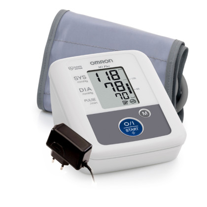 Тонометр Omron M2 Plus с адаптером и универсальной манжетой Фото товара Тонометр Omron M2 Plus с адаптером и универсальной манжетой