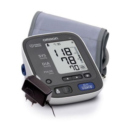Тонометр Omron M5 с адаптером и универсальной манжетой Фото товара Тонометр Omron M5 с адаптером и универсальной манжетой