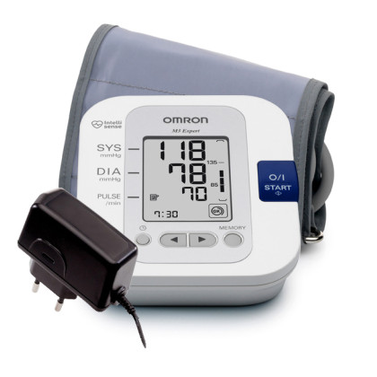 Тонометр Omron M3 Expert с адаптером и универсальной манжетой Фото товара Тонометр Omron M3 Expert с адаптером и универсальной манжетой