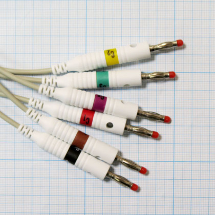 Фото товара Кабель пациента для ЭКГ Cardiovit Schiller (все модели, кроме CS-200) с 4мм штекерами, F8725R
