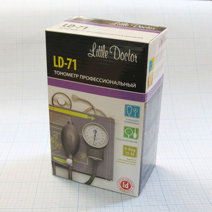 Тонометр LD-71 механический со стетоскопом Фото товара Тонометр LD-71 механический со стетоскопом