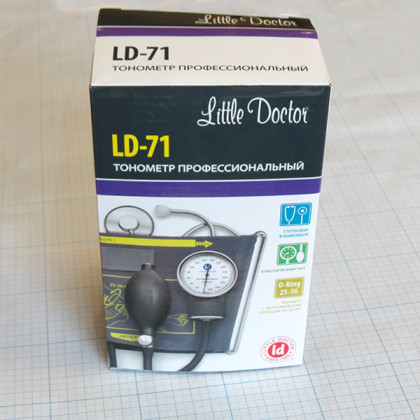 Тонометр LD-71 механический со стетоскопом Фото товара Тонометр LD-71 механический со стетоскопом
