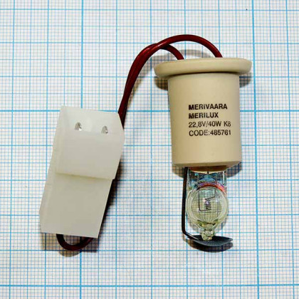 Фото товара Лампа MERILUX 22.8V 40W K8 CODE 485761 Merivaara