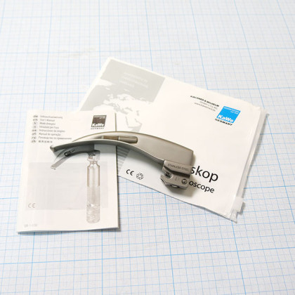 Клинок ларингоскопический KaWe «Макинтош» №2 изогнутый Фото товара Клинок ларингоскопический KaWe «Макинтош» №2 изогнутый