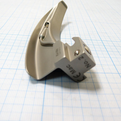 Клинок ларингоскопический KaWe «Макинтош» №2 изогнутый Фото товара Клинок ларингоскопический KaWe «Макинтош» №2 изогнутый