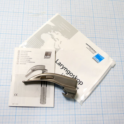 Клинок ларингоскопический KaWe «Макинтош» №1 изогнутый Фото товара Клинок ларингоскопический KaWe «Макинтош» №1 изогнутый