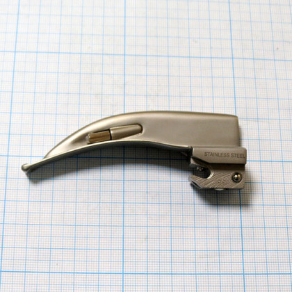 Клинок ларингоскопический KaWe «Макинтош» №1 изогнутый Фото товара Клинок ларингоскопический KaWe «Макинтош» №1 изогнутый