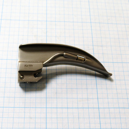 Клинок ларингоскопический KaWe «Макинтош» №1 изогнутый Фото товара Клинок ларингоскопический KaWe «Макинтош» №1 изогнутый