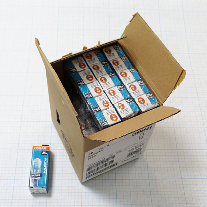 Лампа галогенная (галогеновая) Osram Halostar 64432 12V 35W GY6,35 Фото товара Лампа галогенная (галогеновая) Osram Halostar 64432 12V 35W GY6,35