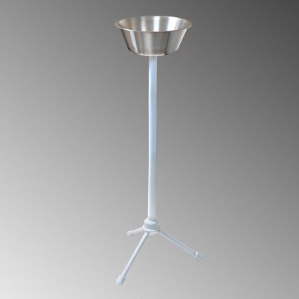 Плевательница на стойке МСП с быстросъемной чашей из нержавеющей стали для сбора жидкости Фото товара Плевательница на стойке МСП с быстросъемной чашей из нержавеющей стали для сбора жидкости