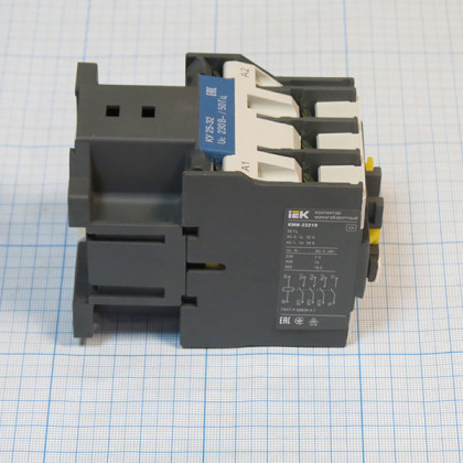 Фото товара Контактор КМИ-23210 32A 230В/АС-3 1НО для АЭ-25