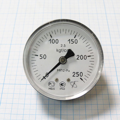 Фото товара Манометр МП2-Уф х 250 кгс/см2 ОШ