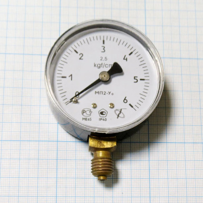 Фото товара Манометр МП2 УФ х 6 кгс/см2
