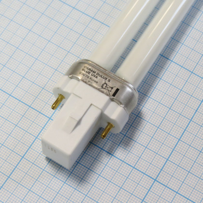 Лампа Osram Dulux S Blue UVA 9W/78 G23 Фото товара Лампа Osram Dulux S Blue UVA 9W/78 G23