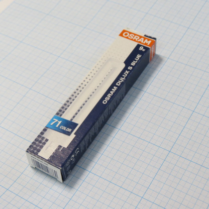 Лампа Osram Dulux S Blue 9W/71 G23 Фото товара Лампа Osram Dulux S Blue 9W/71 G23