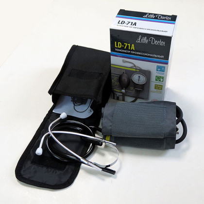 Тонометр механический LD-71A со встроенным стетоскопом Фото товара Тонометр механический LD-71A со встроенным стетоскопом