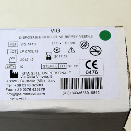 Игла к биопсийной системе GT GUN 12, ProMag I2.5 ULTRA Фото товара Игла к биопсийной системе GT GUN 12, ProMag I2.5 ULTRA