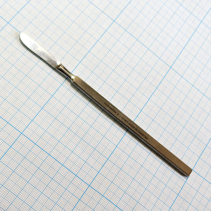 Скальпель глазной брюшистый средний СБ140х30 (Сб-3)) J-50-600 Фото товара Скальпель глазной брюшистый средний СБ140х30 (Сб-3)) J-50-600