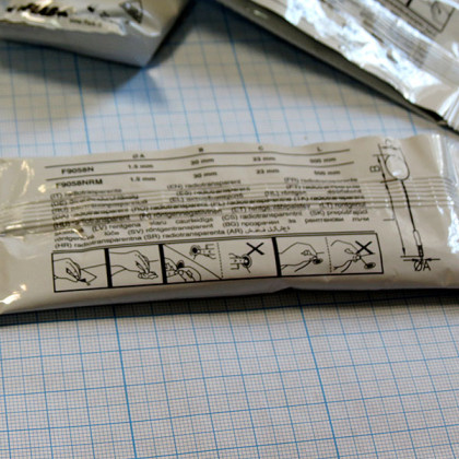 Фото товара Электрод однораз 23х30мм, PG10S/RU2330W-DIN для новорожд. с кабелем 50 см и разъёмом 1,5мм (уп/3 шт.)