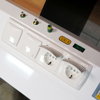 Консоль настенная реанимационная КПМ-АМС-НР 1600 мм Фото товара Консоль настенная реанимационная КПМ-АМС-НР 1600 мм