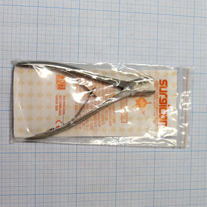 Щипцы-кусачки костные с круглыми губками изогнутые Jo-21-882 Фото товара Щипцы-кусачки костные с круглыми губками изогнутые Jo-21-882