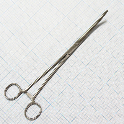 Зажим кровоостанавливающий зубчатый изогнутый №3 17-266 Rochester Pean Фото товара Зажим кровоостанавливающий зубчатый изогнутый №3 17-266 Rochester Pean