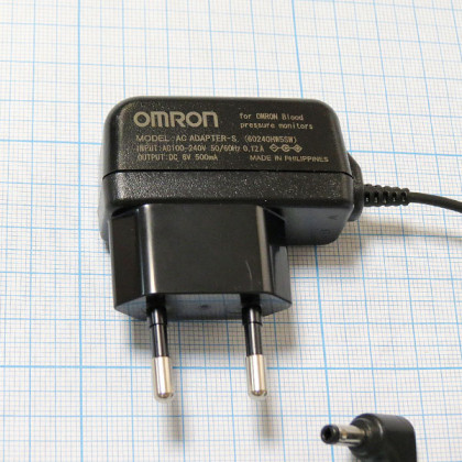 Блок питания для тонометров Omron AC Adapter-S Фото товара Блок питания для тонометров Omron AC Adapter-S