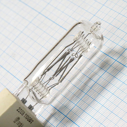 Лампа КГМ 220-1100-1 (G22) Фото товара Лампа КГМ 220-1100-1 (G22)