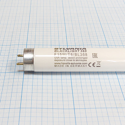 Лампа люминесцентная Sylvania F 15W/T8/BL368 G13 Quantum Фото товара Лампа люминесцентная Sylvania F 15W/T8/BL368 G13 Quantum