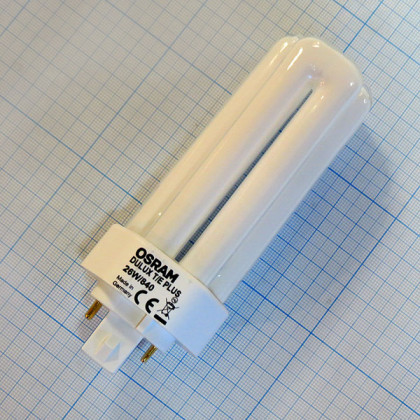 Лампа Osram Dulux T/E 26W/21-840 PLUS GX24q-3 Фото товара Лампа Osram Dulux T/E 26W/21-840 PLUS GX24q-3