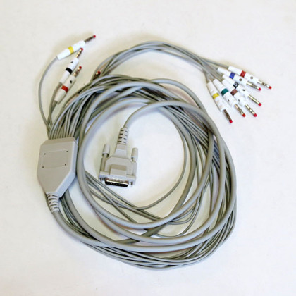 Фото товара Кабель для ЭКГ Cardiovit Schiller AT-1, AT-2, АТ-2+, АТ-10+, AT-101, ECG - 9010, 9020, 9022