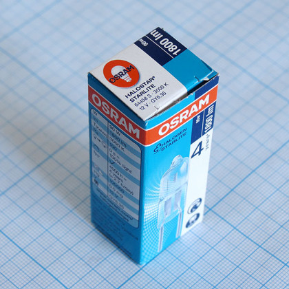 Лампа галогенная Osram 64458S 12V 90W GY6,35 Фото товара Лампа галогенная Osram 64458S 12V 90W GY6,35