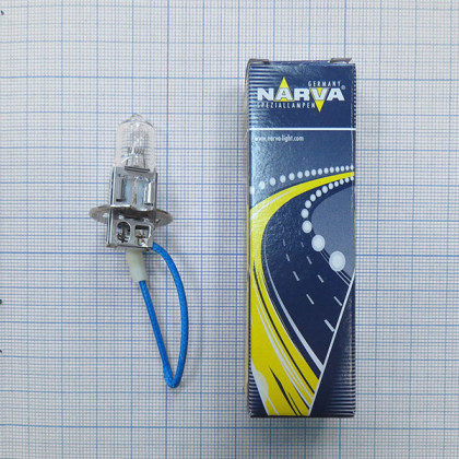 Лампа Narva 48700 24V 70W (H3) PК22S Фото товара Лампа Narva 48700 24V 70W (H3) PК22S