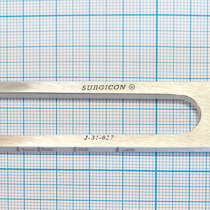 Камертон стальной с грузиками C128 J-31-027 Фото товара Камертон стальной с грузиками C128 J-31-027