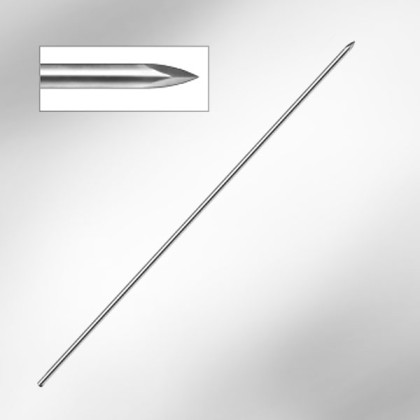 Спица для скелетного вытяжения СГК 15.3 гладкая, 1,5х300 Фото товара Спица для скелетного вытяжения СГК 15.3 гладкая, 1,5х300