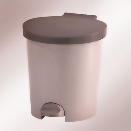 Ведро для мусора 10 л пластмассовое с педалью Фото товара Ведро для мусора 10 л пластмассовое с педалью