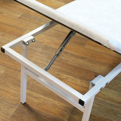 Кушетка смотровая КМС с подголовником "Салве" Фото товара Кушетка смотровая КМС с подголовником "Салве"