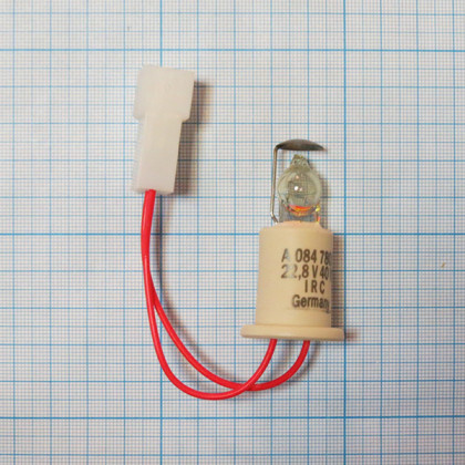 Лампа 22,8V 40W IRC Medizin Dr.Fischer (аналог MERILUX 22,8V 40W K8 CODE 485761 Merivaara) Фото товара Лампа 22,8V 40W IRC Medizin Dr.Fischer (аналог MERILUX 22,8V 40W K8 CODE 485761 Merivaara)