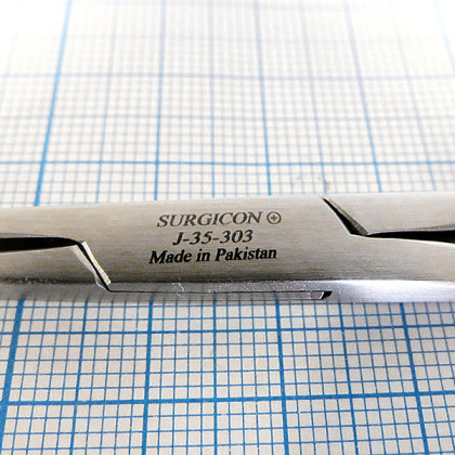 Зажим хирургический 150 мм J-35-303  Фото товара Зажим хирургический 150 мм J-35-303