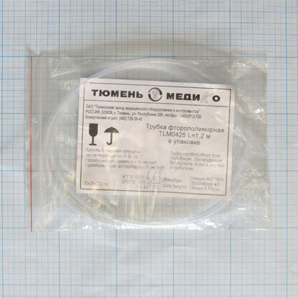 Трубка фторополимерная TLM0425№20 L=1.2 м для ГК 100-3 Фото товара Трубка фторополимерная TLM0425№20 L=1.2 м для ГК 100-3