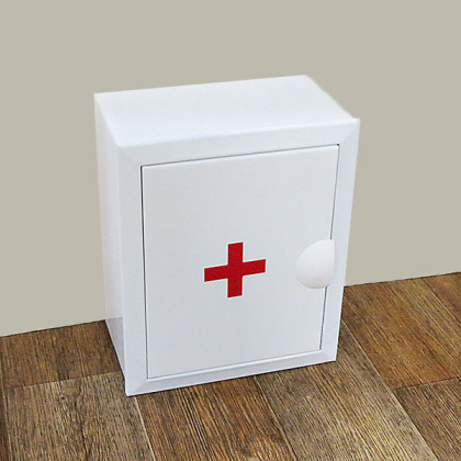 Аптечка 1 металлическая настенная (280х230х140) Фото товара Аптечка 1 металлическая настенная (280х230х140)