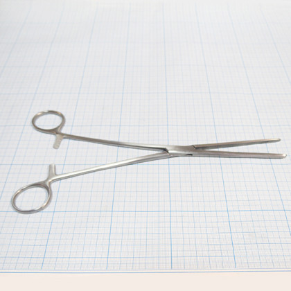 Зажим кровоостанавливающий зубчатый прямой №3 17-256 Фото товара Зажим кровоостанавливающий зубчатый прямой №3 17-256