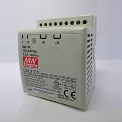 Источник питания MW DR-4505 45W 5V 9A на дин-рейку Фото товара Источник питания MW DR-4505 45W 5V 9A на дин-рейку
