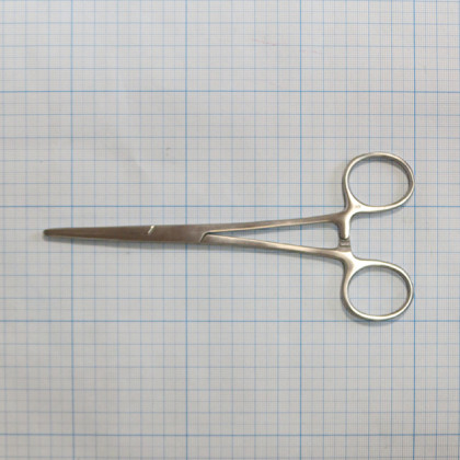 Зажим кровоостанавливающий зубчатый прямой №1 17-252 Фото товара Зажим кровоостанавливающий зубчатый прямой №1 17-252