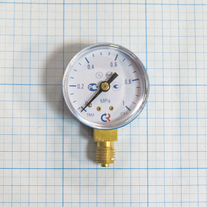 Фото товара Манометр ТМ-210Р.00 (0-1,0MPa) M12х1,5.2,5, О2, 50 мм