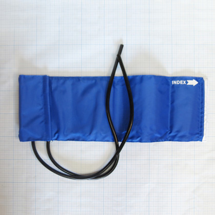 Манжета с камерой двухтрубочная (со скобой)  22-32 см (манжета нейлон, камера латекс) Фото товара Манжета с камерой двухтрубочная (со скобой)  22-32 см (манжета нейлон, камера латекс)