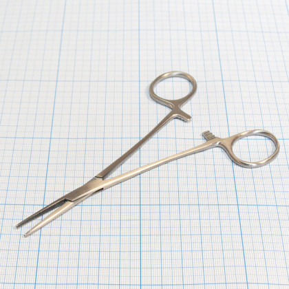 Зажим Москит кровоостанавливающий, прямой, 150 мм 17-302 Фото товара Зажим Москит кровоостанавливающий, прямой, 150 мм 17-302